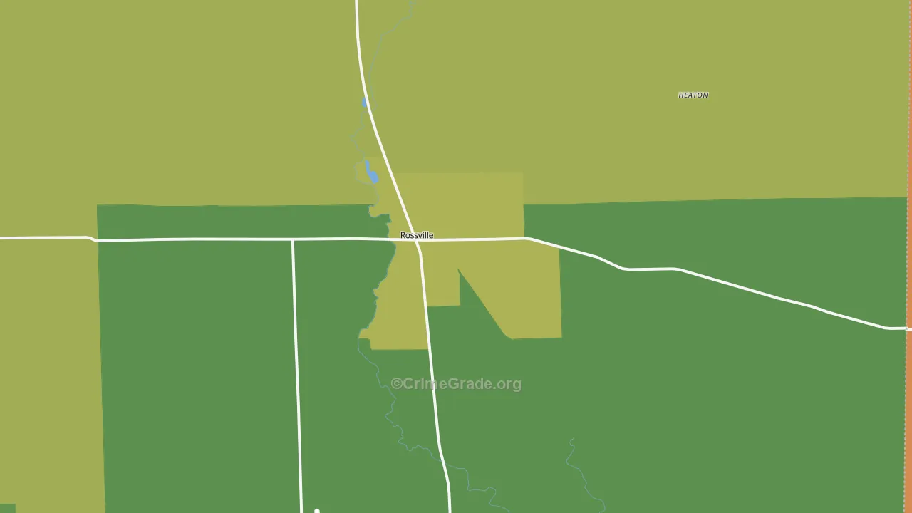 60963, IL Map of Drug-Related Crime Rates