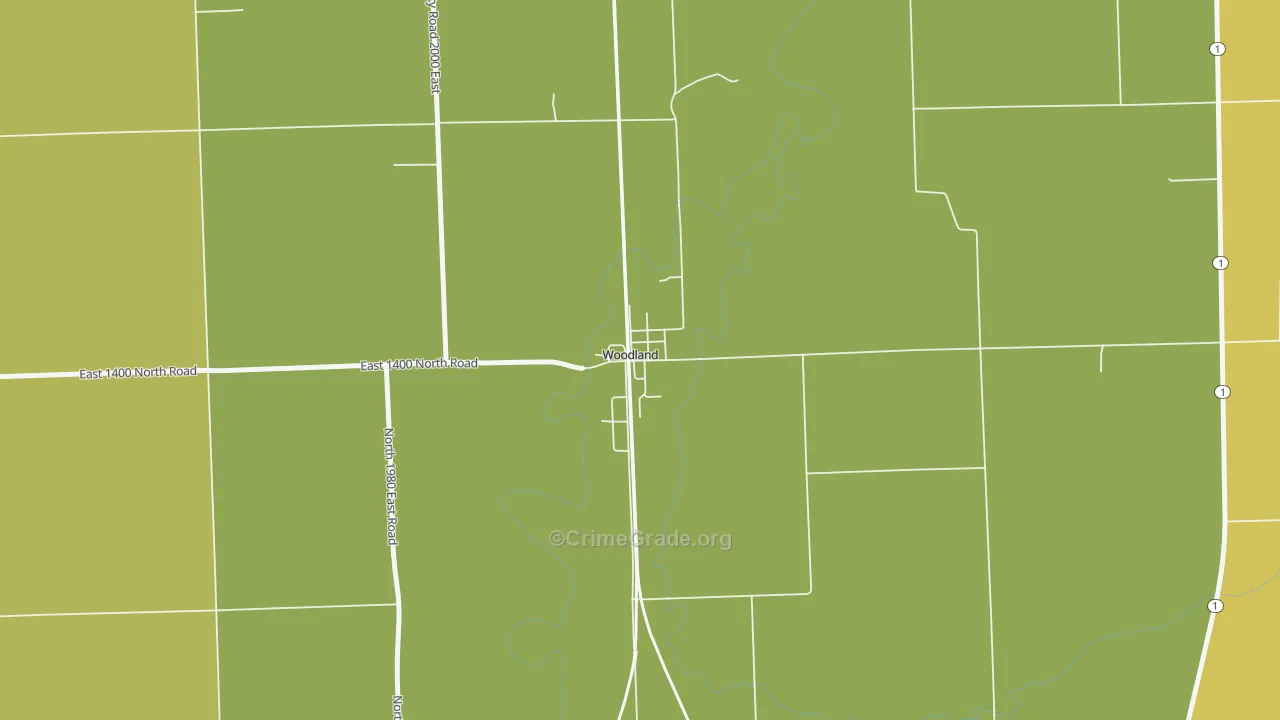 60974, IL Map of Drug-Related Crime Rates
