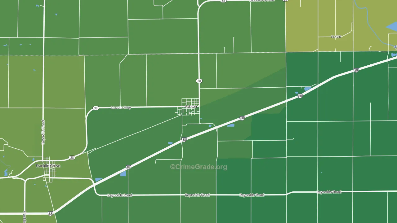 61006, IL Map of Drug-Related Crime Rates