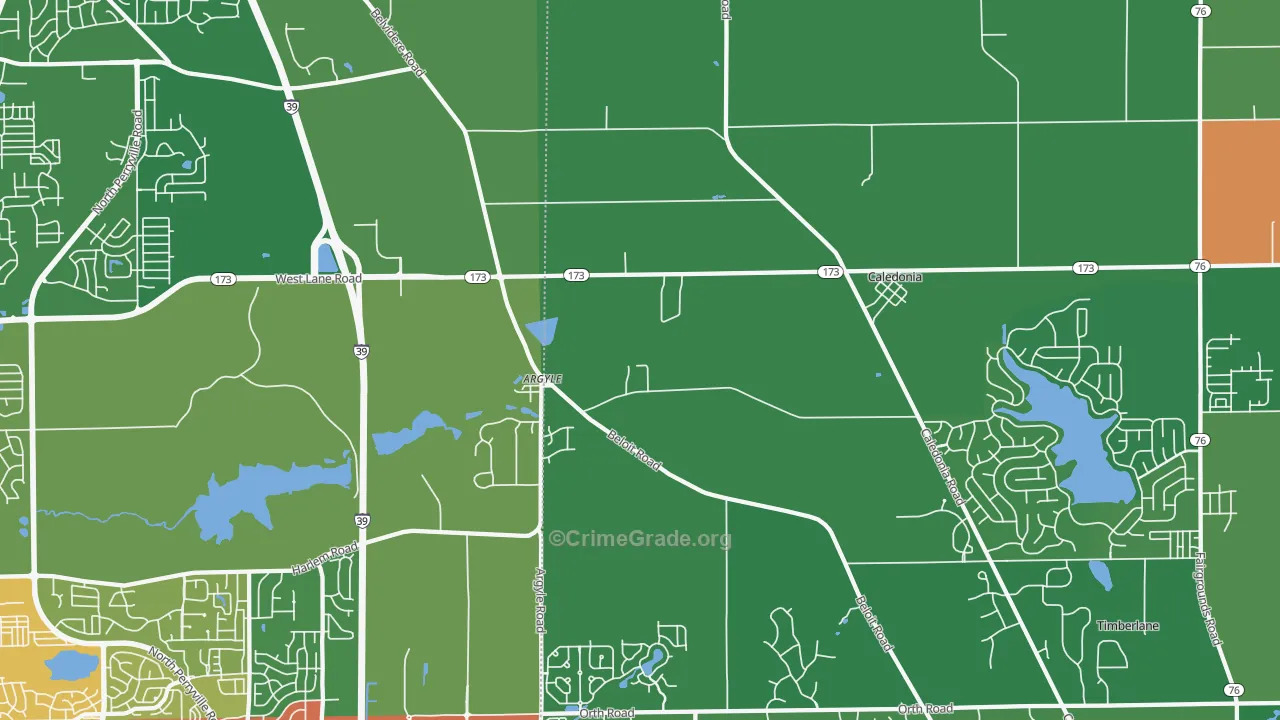 61011, IL Map of Drug-Related Crime Rates