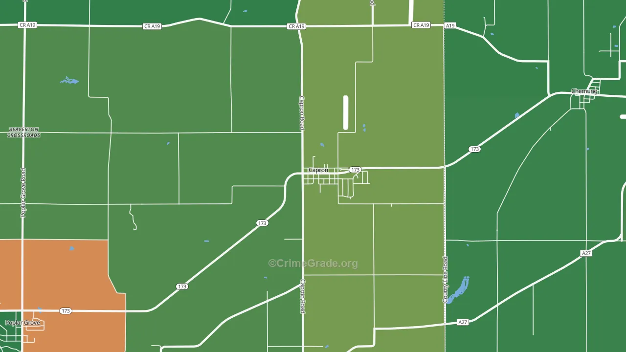 61012, IL Map of Drug-Related Crime Rates