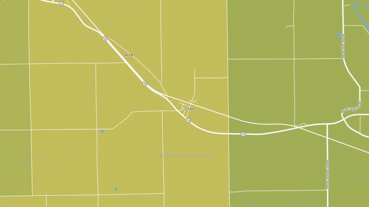 61027, IL Map of Drug-Related Crime Rates
