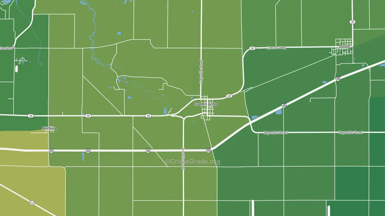 61031, IL Map of Drug-Related Crime Rates
