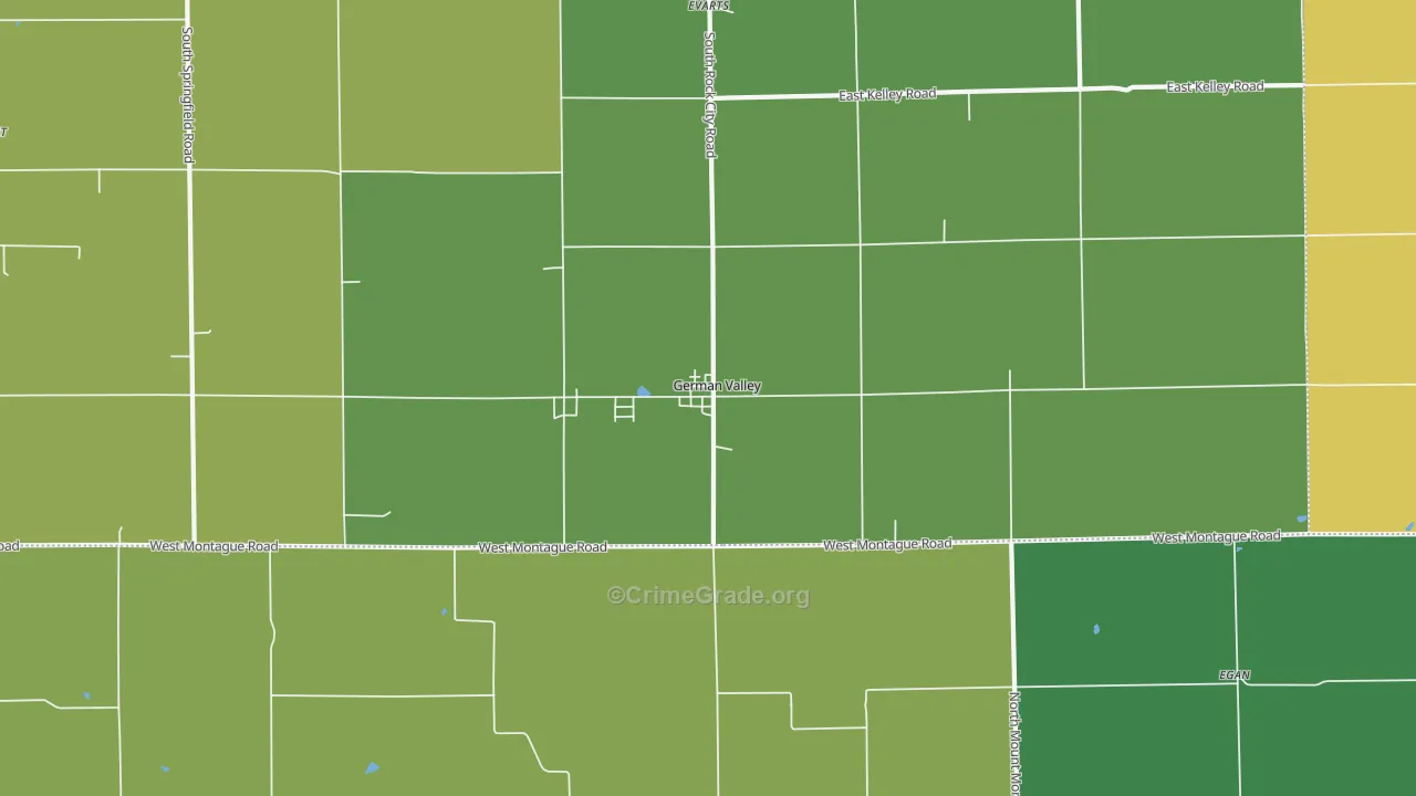 61039, IL Map of Drug-Related Crime Rates
