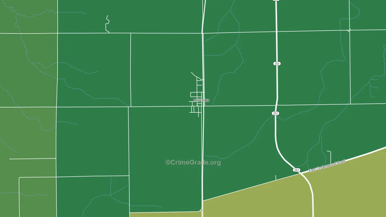 61043, IL Map of Drug-Related Crime Rates