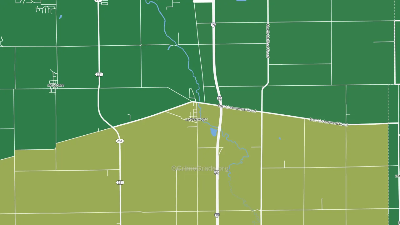 61049, IL Map of Drug-Related Crime Rates