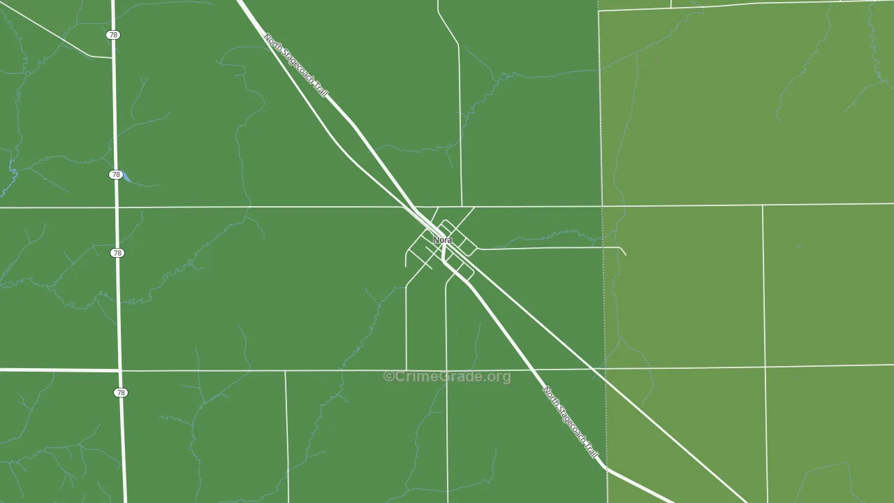 61059, IL Map of Drug-Related Crime Rates