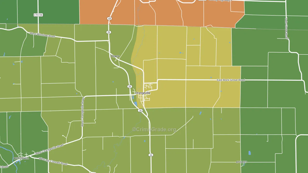 61060, IL Map of Drug-Related Crime Rates