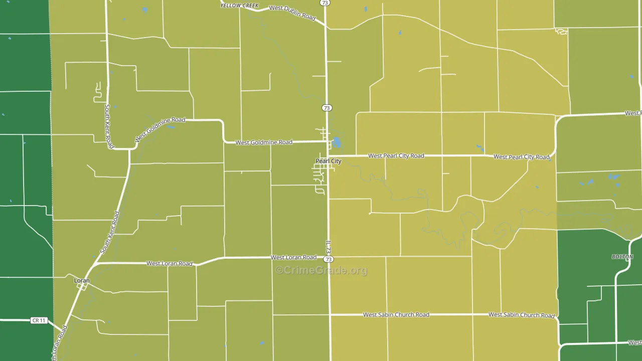 61062, IL Map of Drug-Related Crime Rates