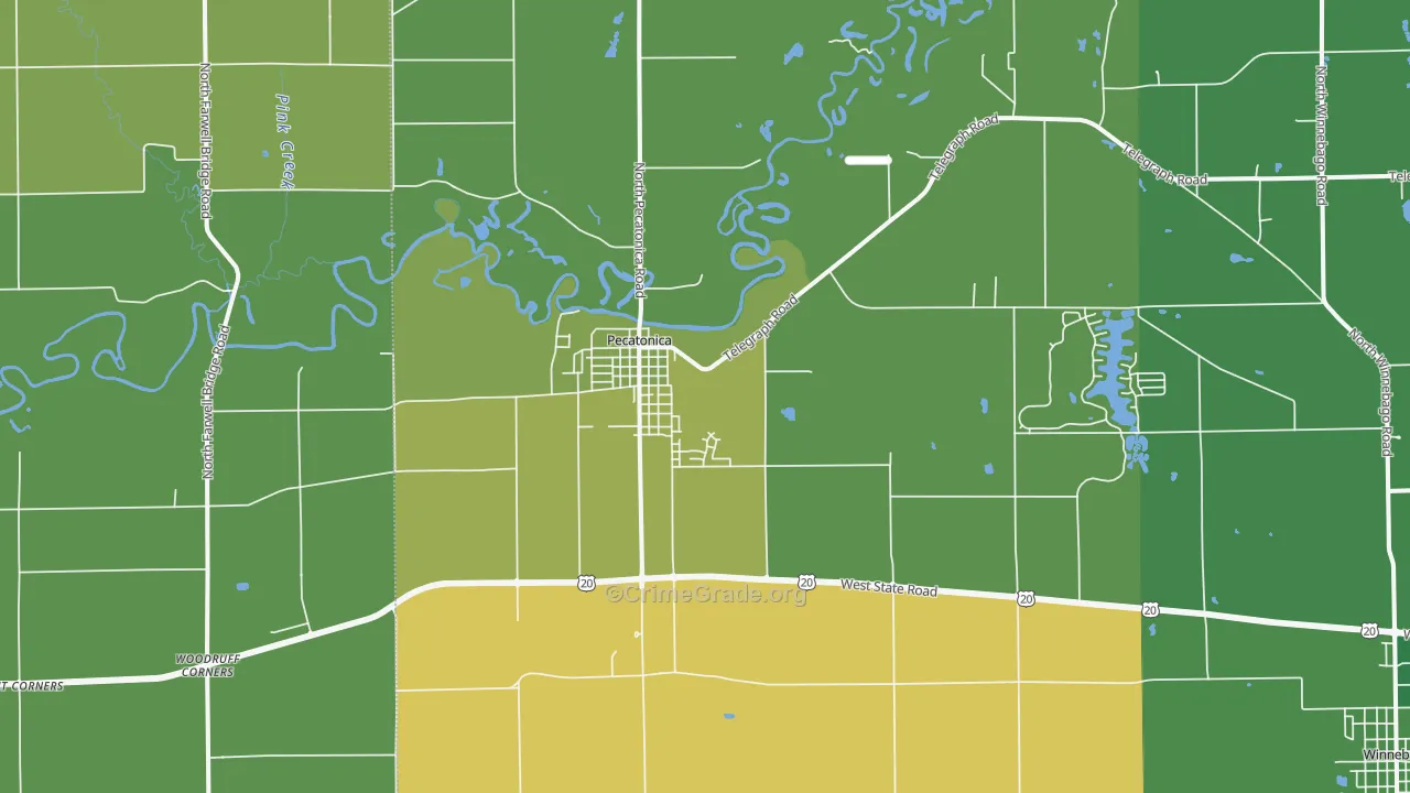 61063, IL Map of Drug-Related Crime Rates