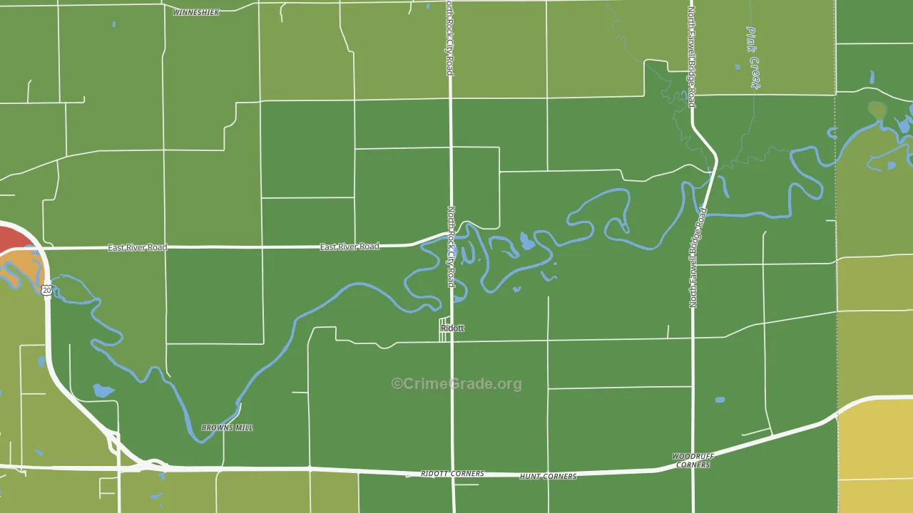 61067, IL Map of Drug-Related Crime Rates