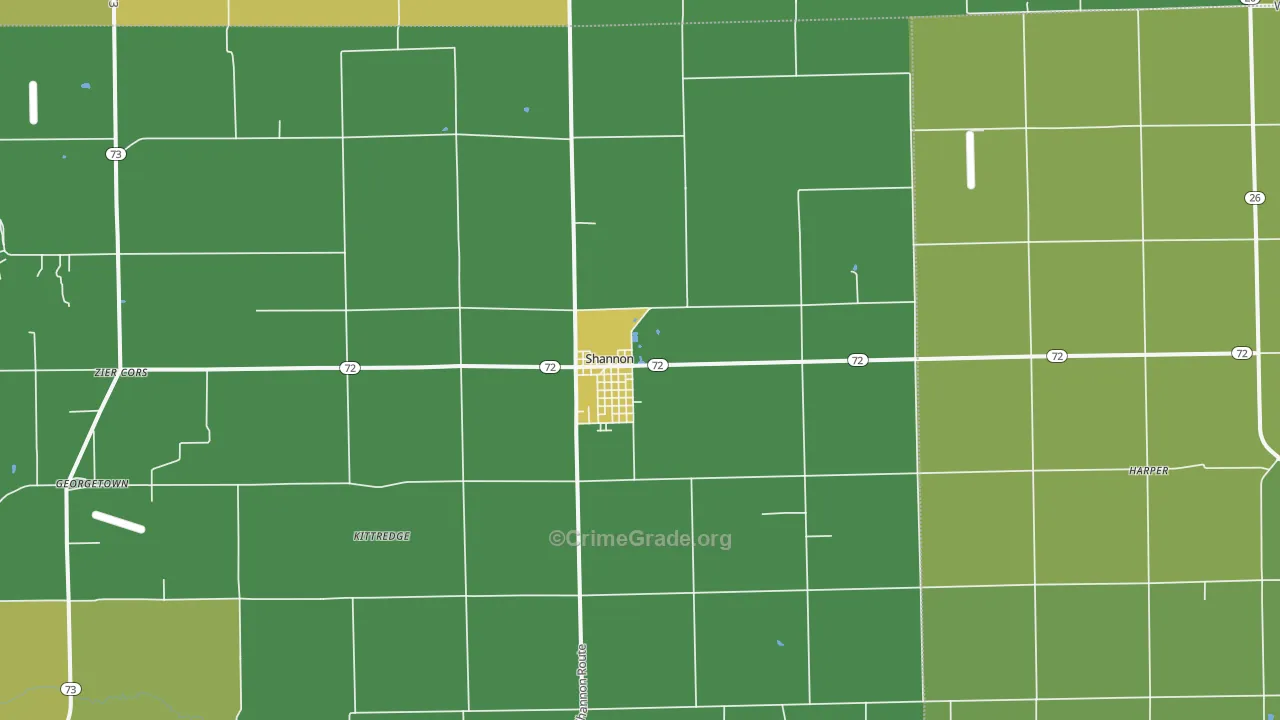 61078, IL Map of Drug-Related Crime Rates