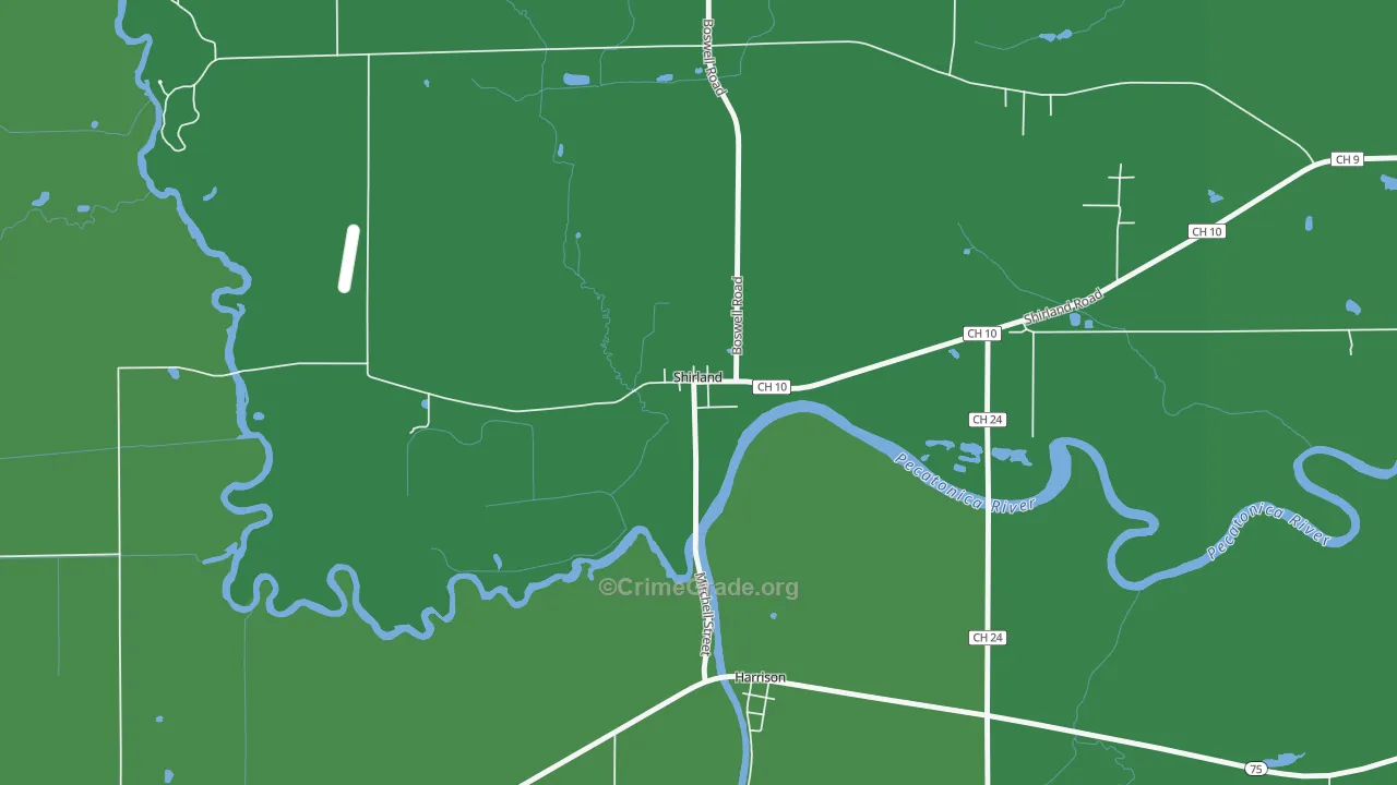 61079, IL Map of Drug-Related Crime Rates