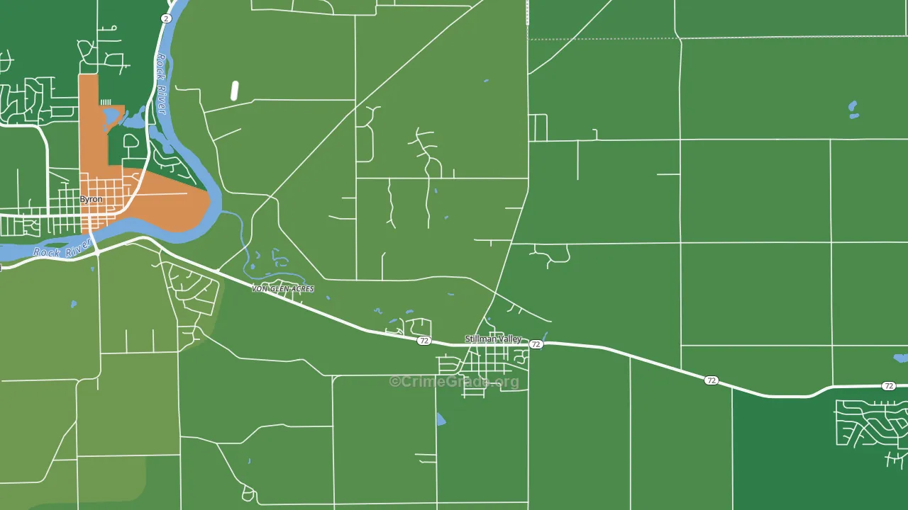61084, IL Map of Drug-Related Crime Rates