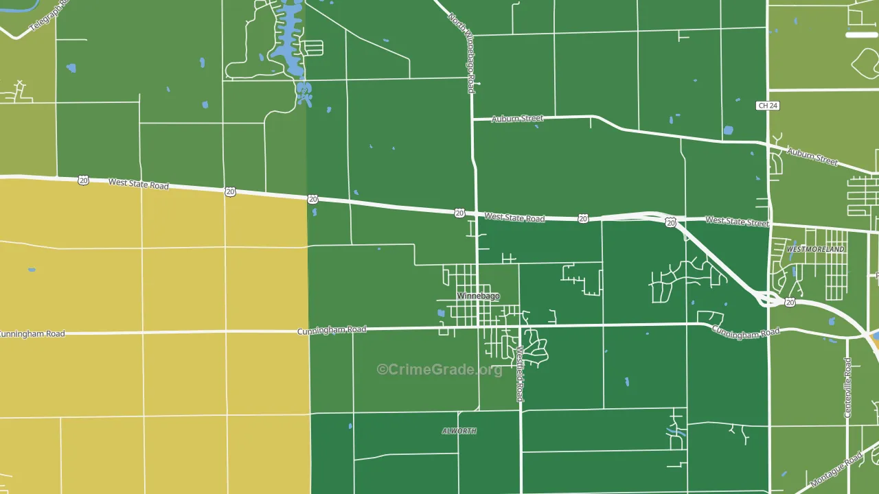 61088, IL Map of Drug-Related Crime Rates