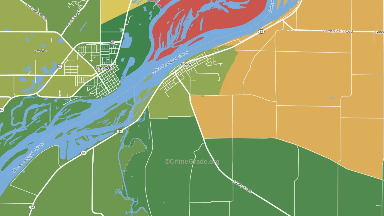 61230, IL Map of Drug-Related Crime Rates