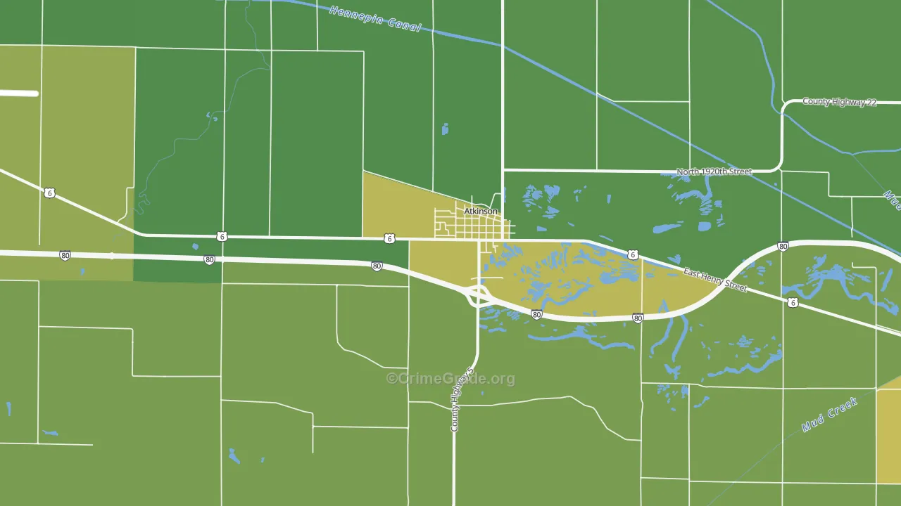 61235, IL Map of Drug-Related Crime Rates