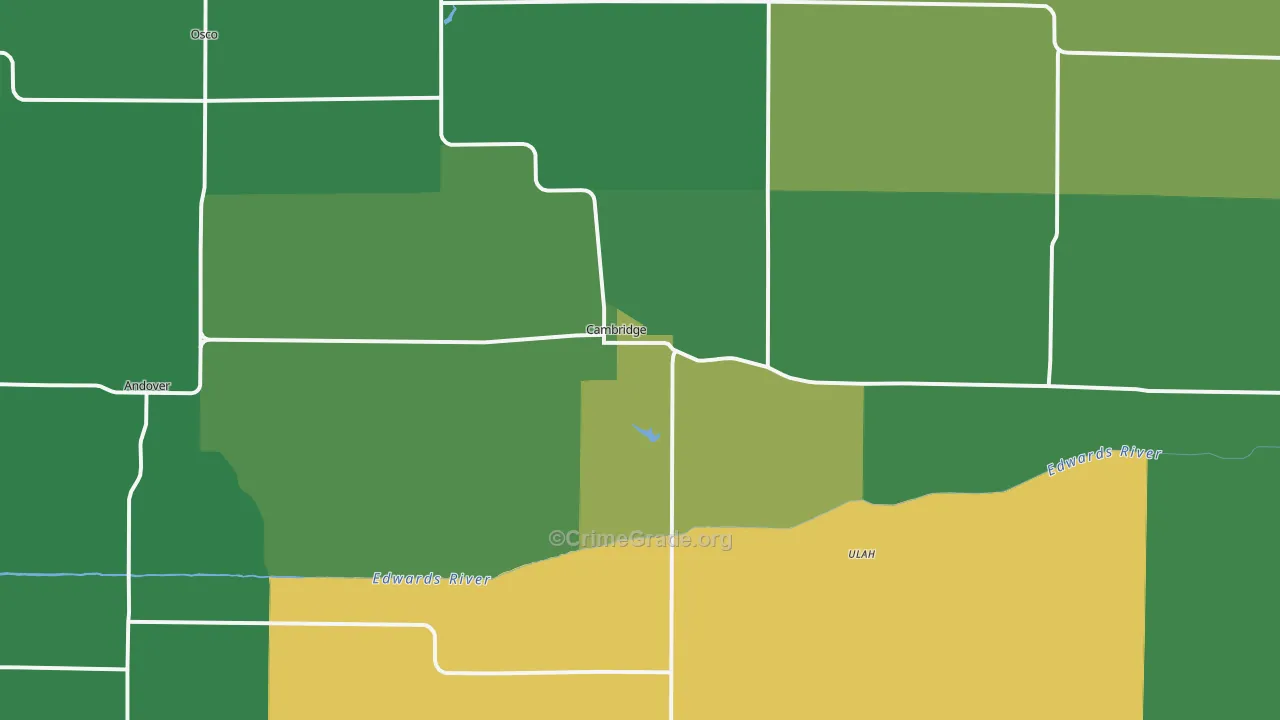 61238, IL Map of Drug-Related Crime Rates