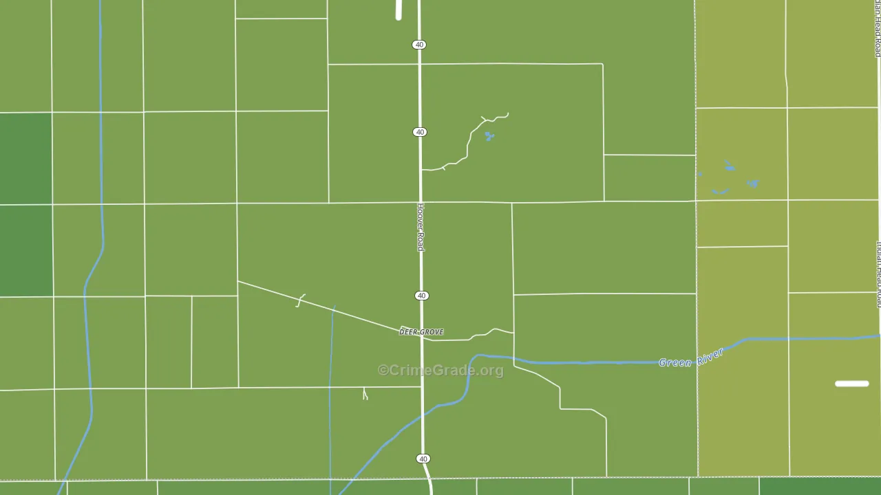 61243, IL Map of Drug-Related Crime Rates