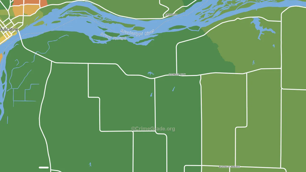 61259, IL Map of Drug-Related Crime Rates