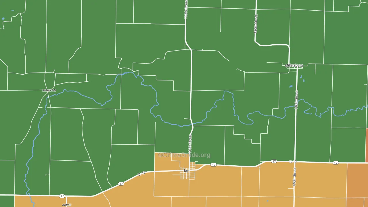 61260, IL Map of Drug-Related Crime Rates