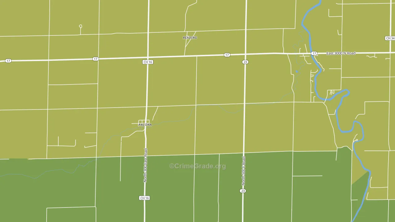 61311, IL Map of Drug-Related Crime Rates