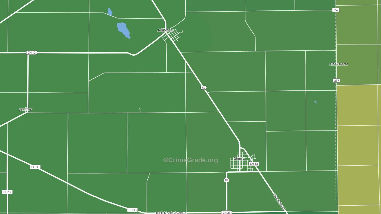 61312, IL Map of Drug-Related Crime Rates