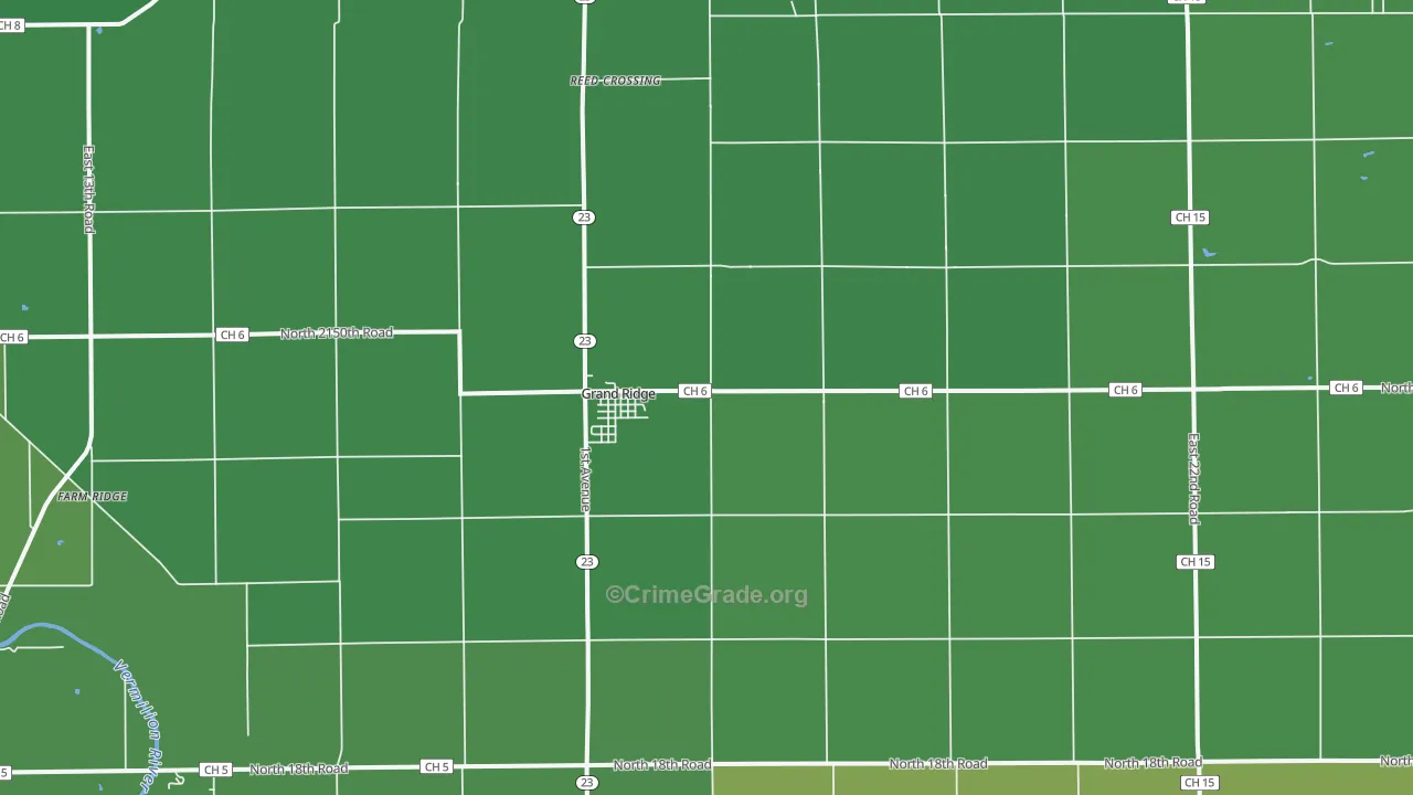 61325, IL Map of Drug-Related Crime Rates