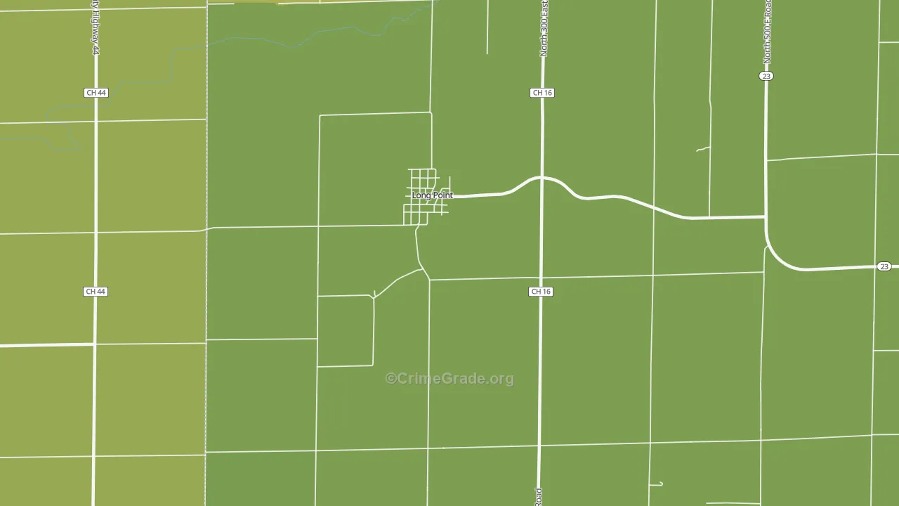 61333, IL Map of Drug-Related Crime Rates