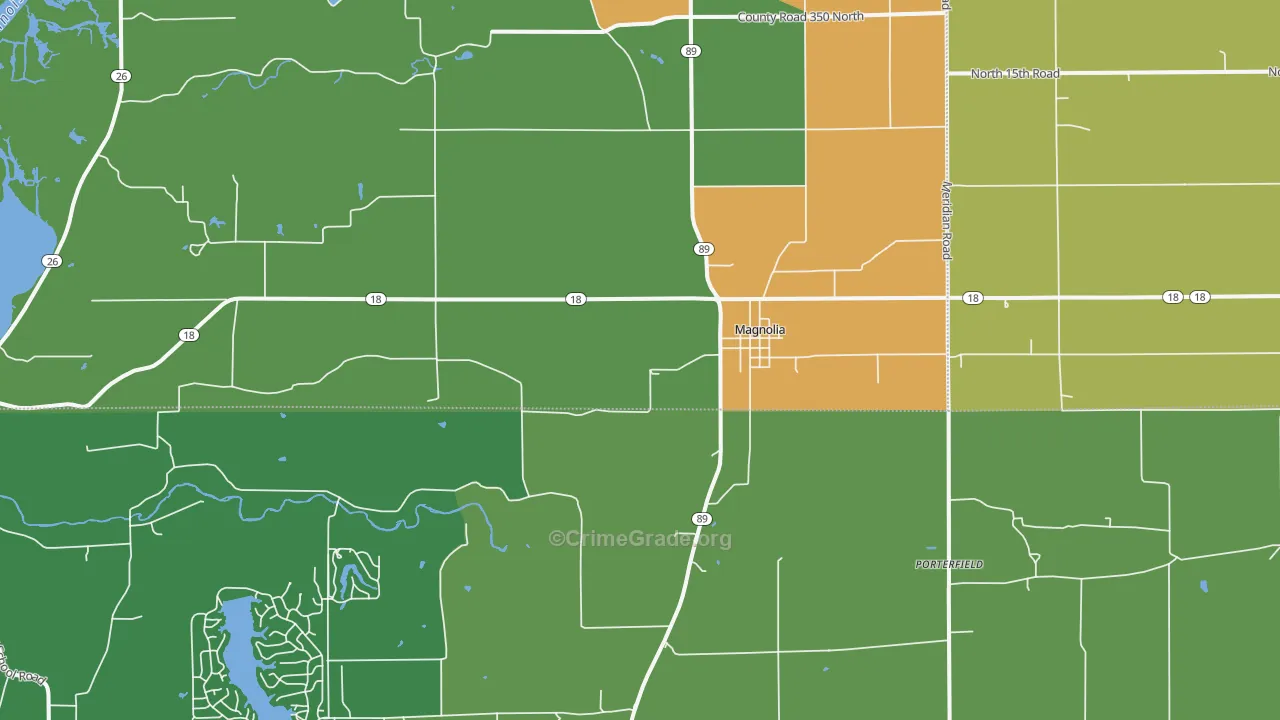 61336, IL Map of Drug-Related Crime Rates