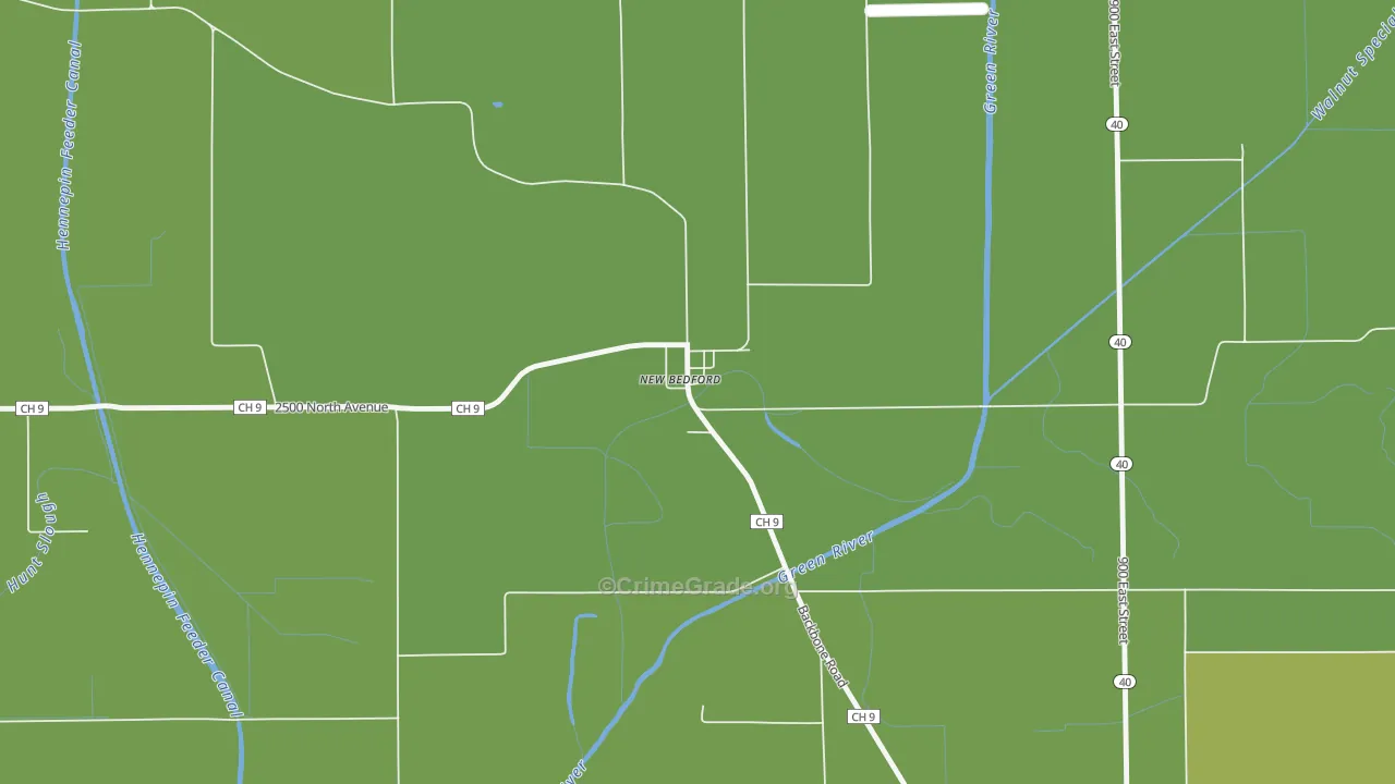 61346, IL Map of Drug-Related Crime Rates