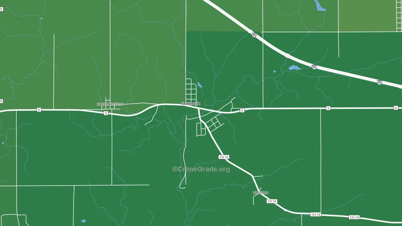61359, IL Map of Drug-Related Crime Rates