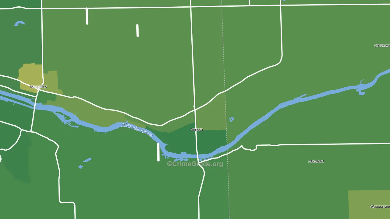 61360, IL Map of Drug-Related Crime Rates