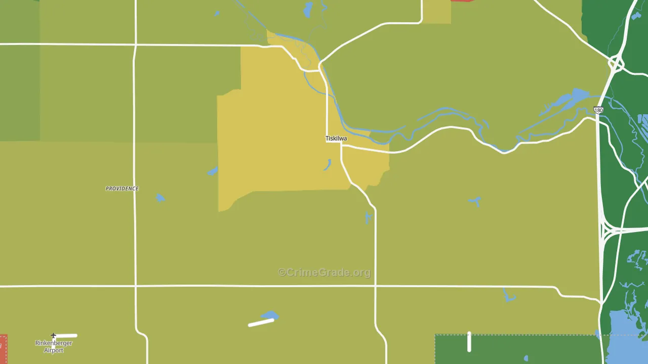 61368, IL Map of Drug-Related Crime Rates