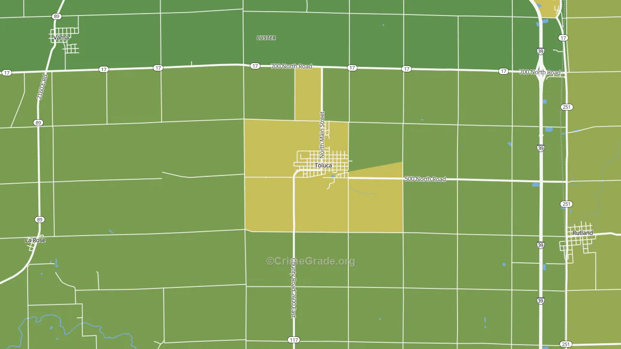 61369, IL Map of Drug-Related Crime Rates