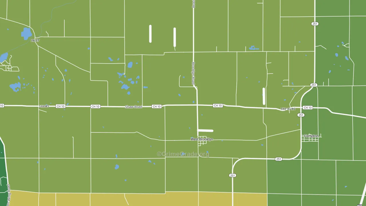 61378, IL Map of Drug-Related Crime Rates