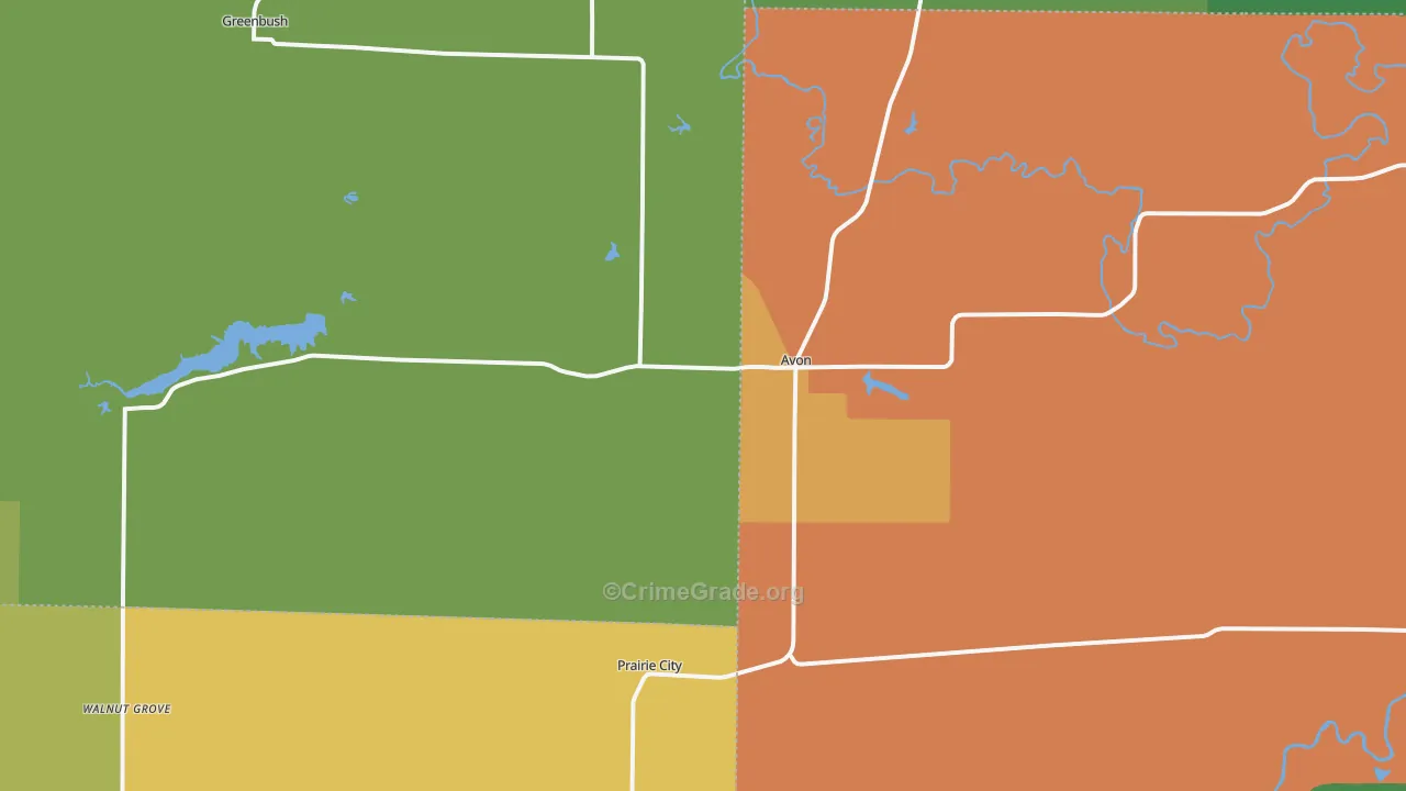 61415, IL Map of Drug-Related Crime Rates