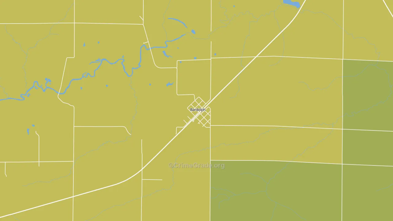 61416, IL Map of Drug-Related Crime Rates