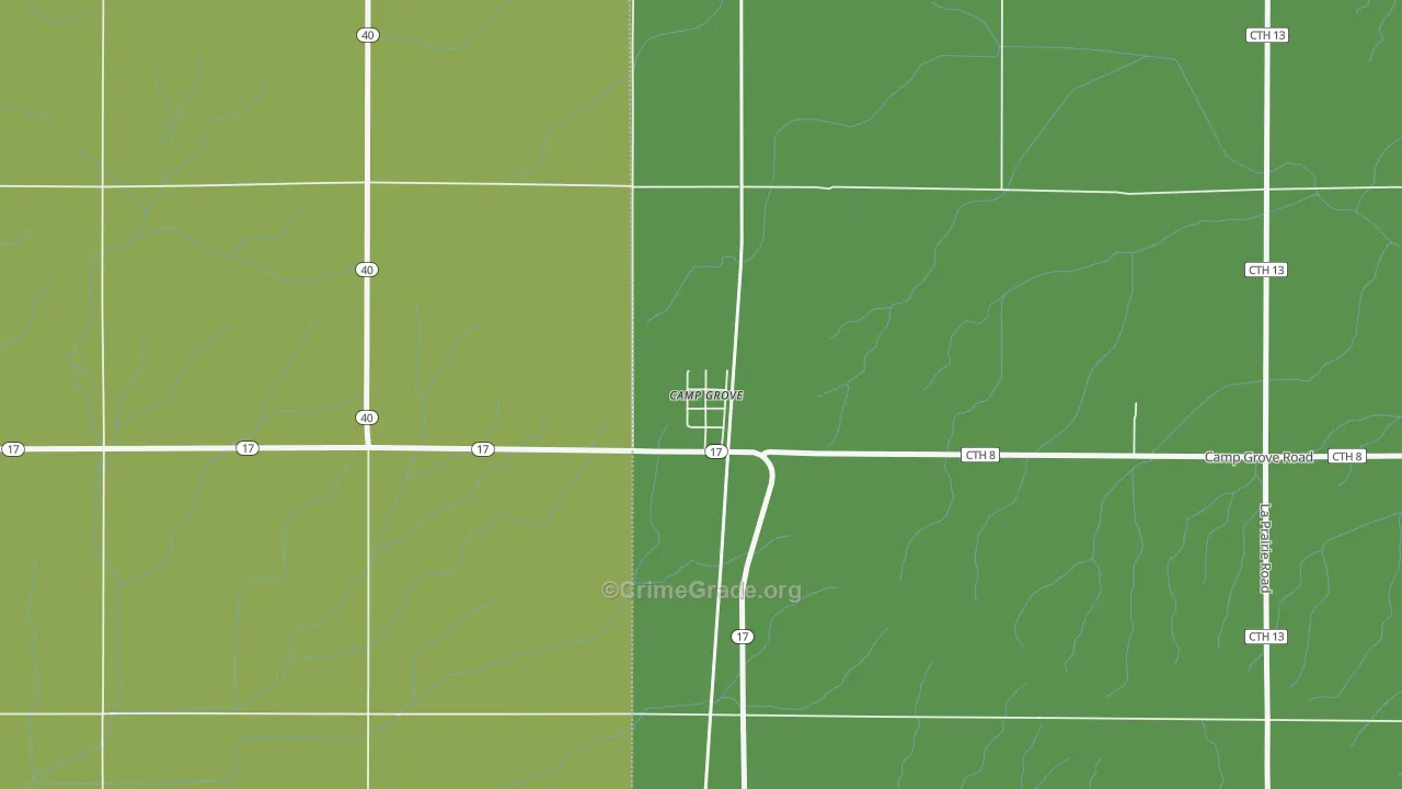61424, IL Map of Drug-Related Crime Rates
