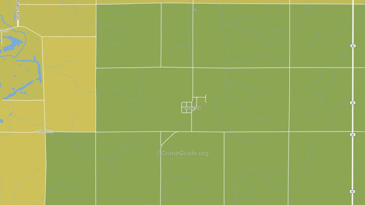 61426, IL Map of Drug-Related Crime Rates