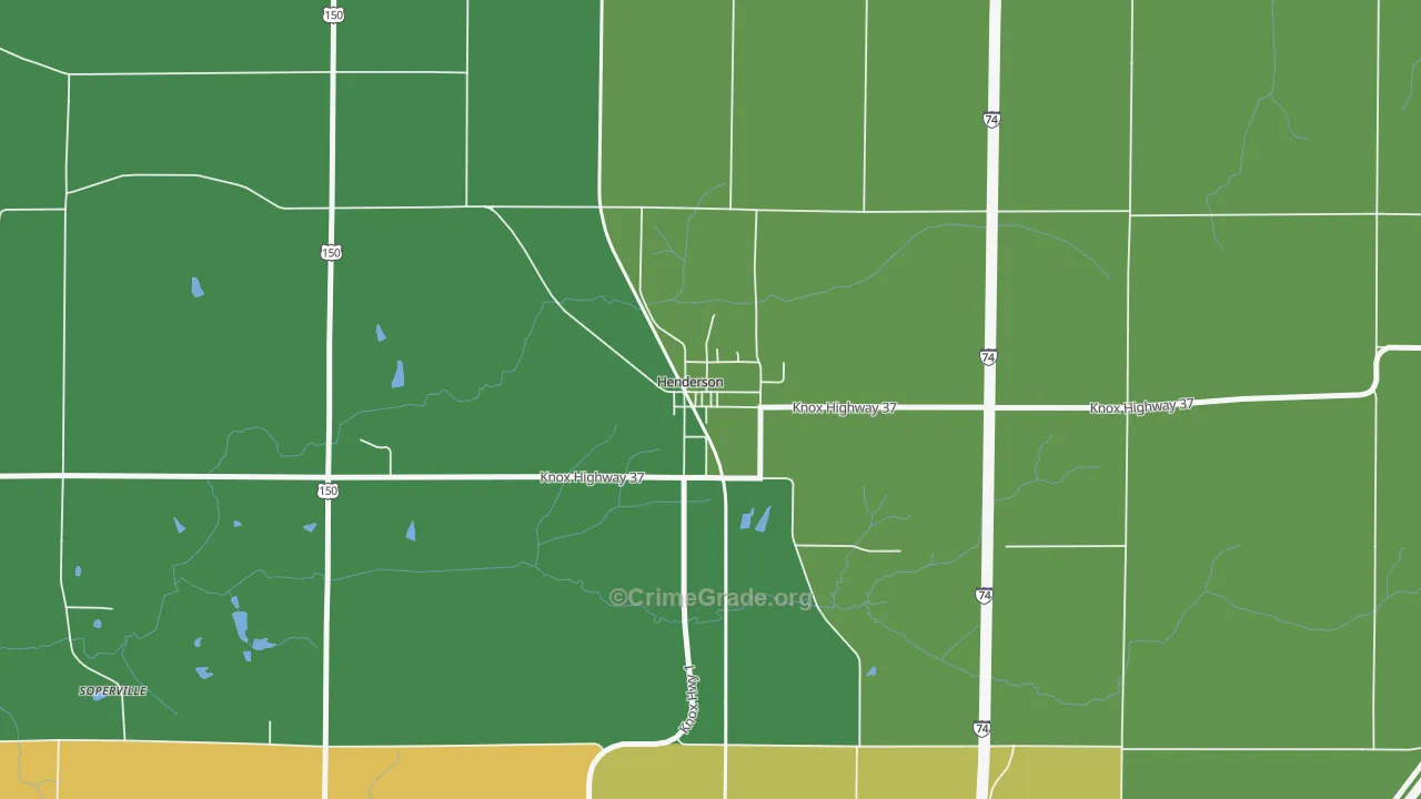 61439, IL Map of Drug-Related Crime Rates