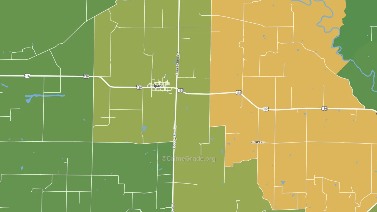 61441, IL Map of Drug-Related Crime Rates
