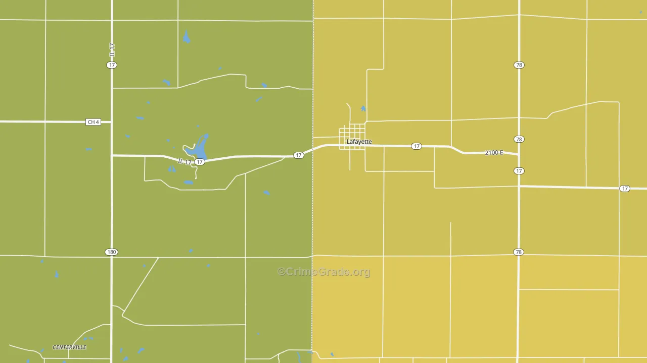 61449, IL Map of Drug-Related Crime Rates
