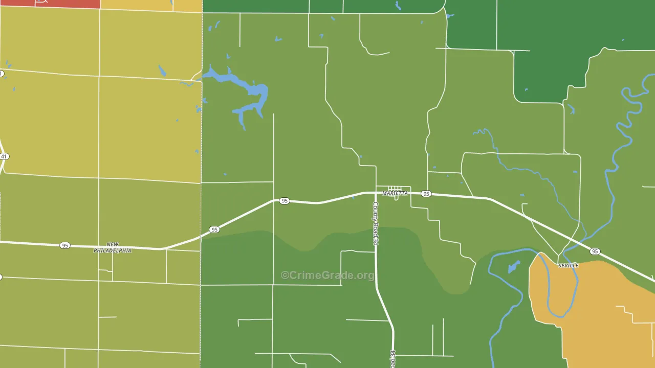 61459, IL Map of Drug-Related Crime Rates
