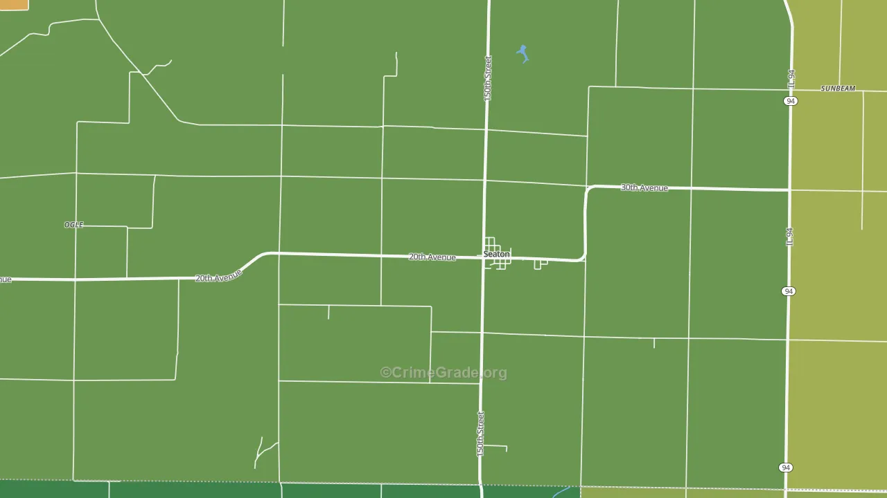 61476, IL Map of Drug-Related Crime Rates
