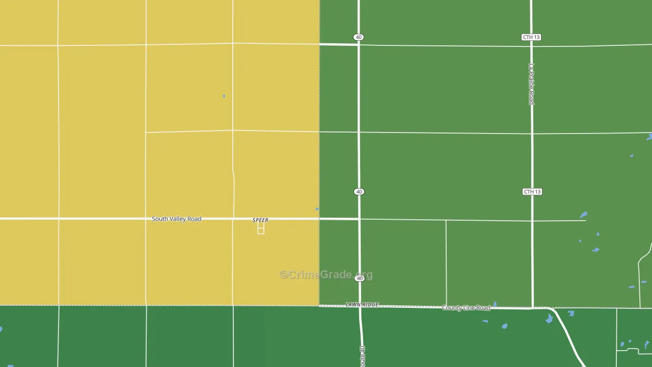 61479, IL Map of Drug-Related Crime Rates
