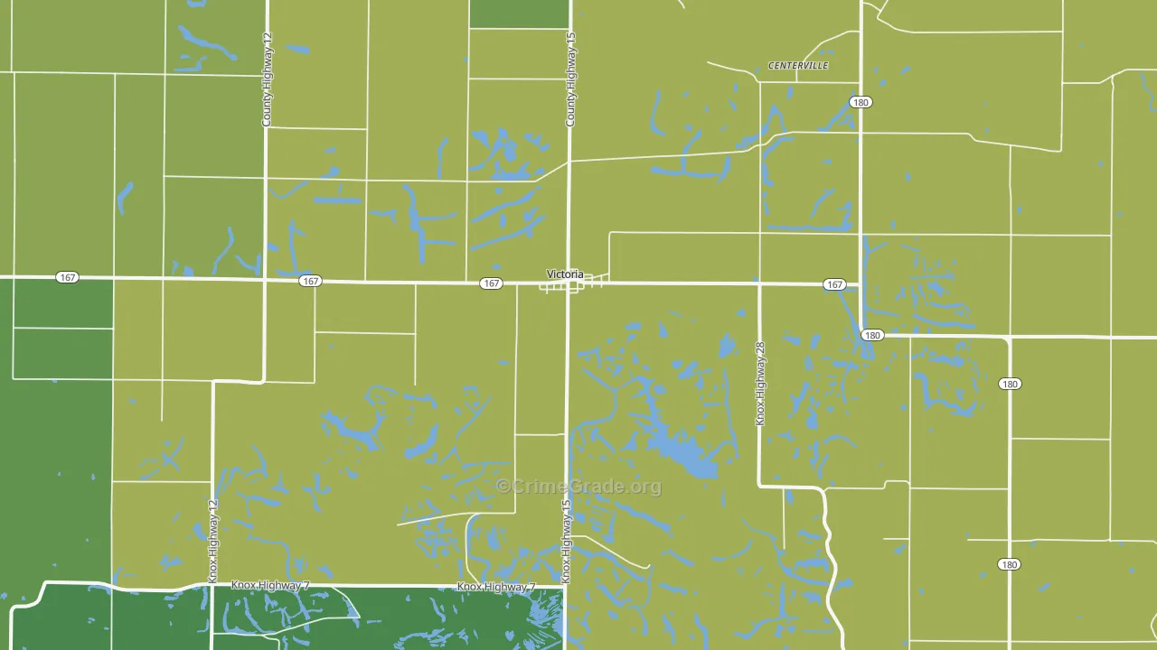 61485, IL Map of Drug-Related Crime Rates
