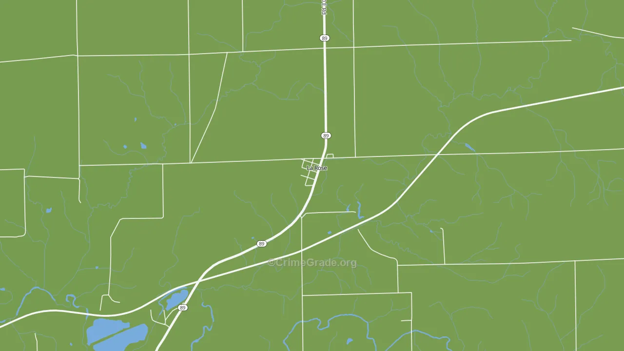 61541, IL Map of Drug-Related Crime Rates