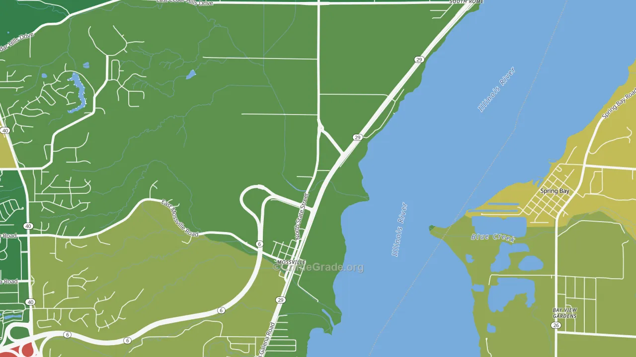 61552, IL Map of Drug-Related Crime Rates