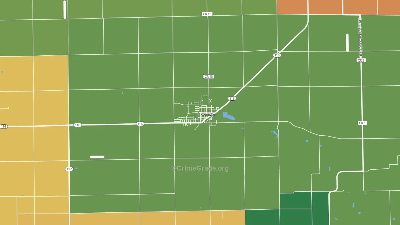 61561, IL Map of Drug-Related Crime Rates